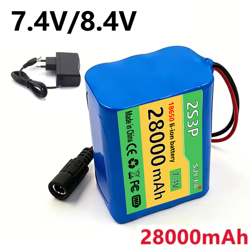 Fishing Boat Navigation Light - 8.4V 28Ah 2s3p 18650 Lithium Battery,